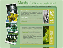 Tablet Screenshot of maxhof.com